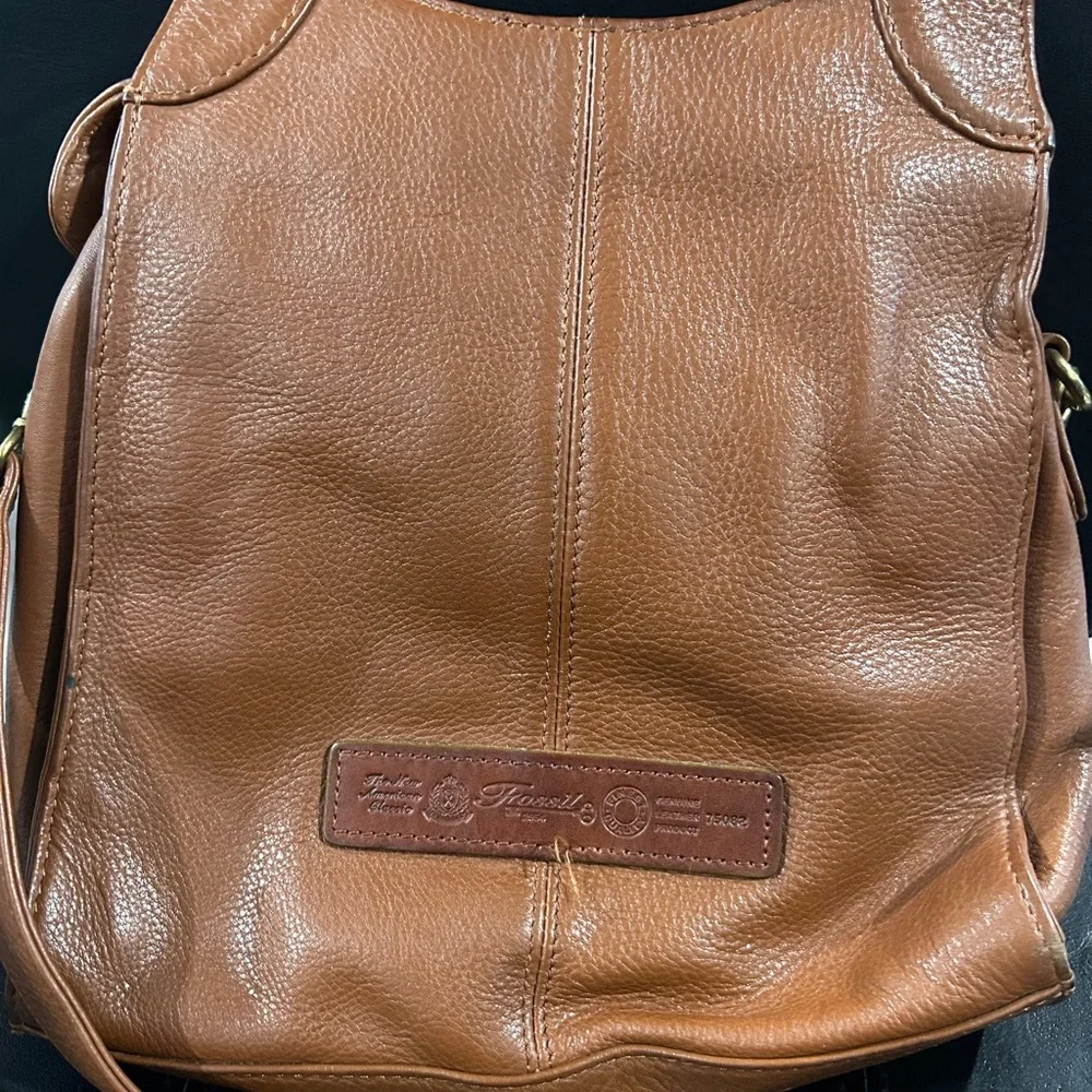 Fossil Tan Leather ShoulderCrossbody  Bag - Picture 8 of 10